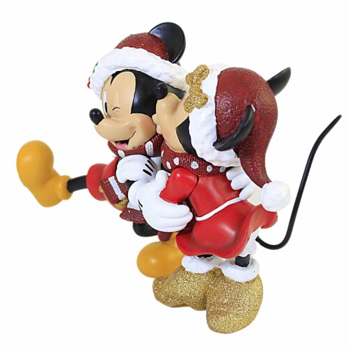 Christmas Holiday Mickey & Minnie Polyresin Disney Showcase