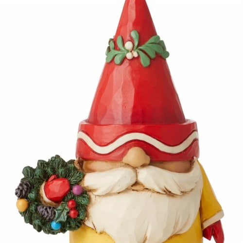 Jim Shore Trimmed In Color Polyresin Crayola Gnome Wreath 6011240 Perspective: top