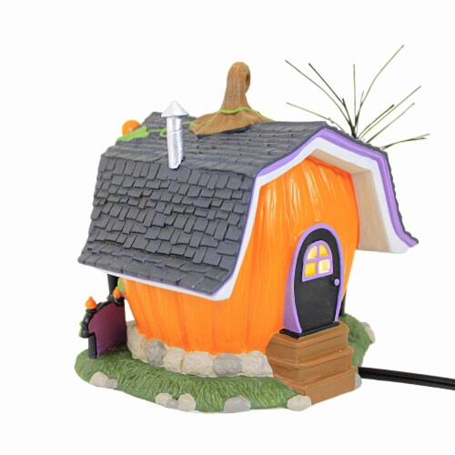 Enesco 5.25 Mickey's Pumpkintown Carving Studio Halloween Disney Mouse Ears Perspective: top