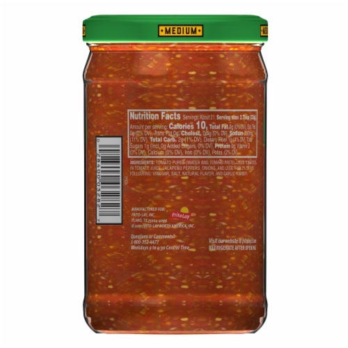 Tostitos Medium Chunky Salsa Dip Perspective: top