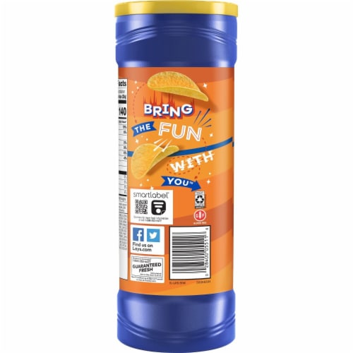 Lay's® Stax Cheddar Snacks Stacks Crisps Potato Chips Perspective: top