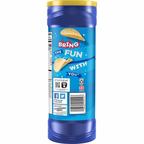 Lay's® Stax Salt and Vinegar Snacks Stacks Crisps Potato Chips Perspective: top