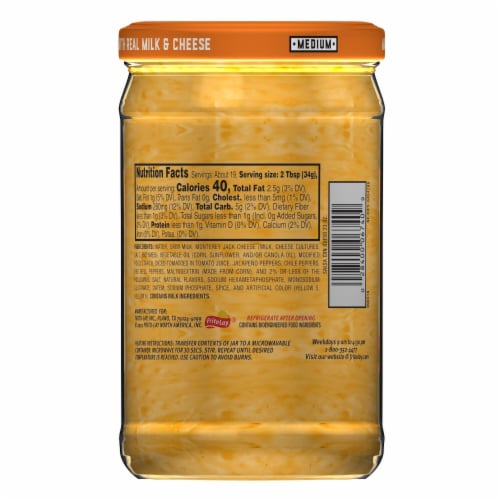 Tostitos Medium Salsa Con Queso Dip Perspective: top