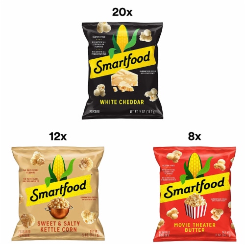 Smartfood Popcorn Variety Pack, 40 Count Perspective: top