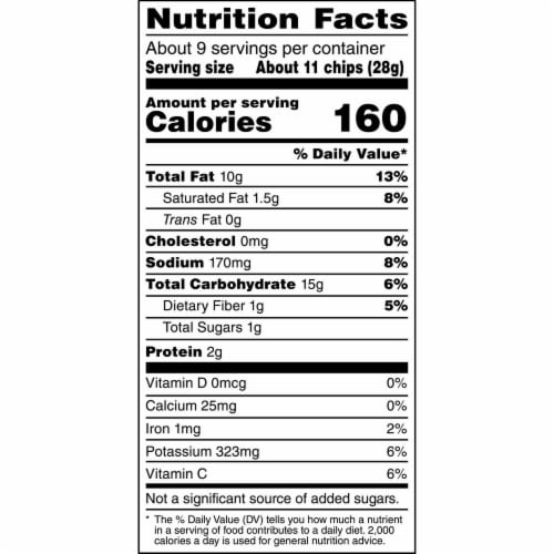 Ruffles Potato Chips Cheddar & Sour Cream Flavor Snacks Perspective: top