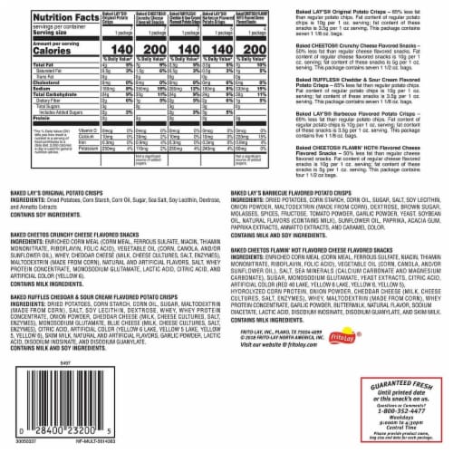 Frito Lay Oven Baked Mix, Variety Pack, 30 Count Perspective: top