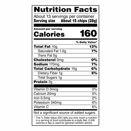 Lay's® Cheddar and Sour Cream Potato Chips Party Size Perspective: top