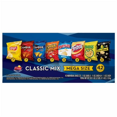 Frito-Lay® Classic Mix Snacks Mega Size Variety Pack Perspective: top
