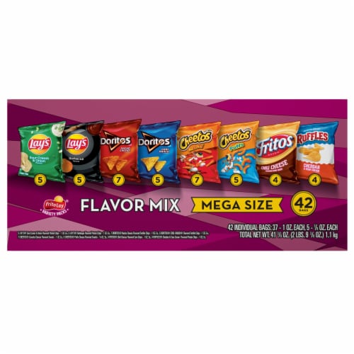Frito-Lay® Flavor Mix Snacks & Chips Variety Pack Perspective: top