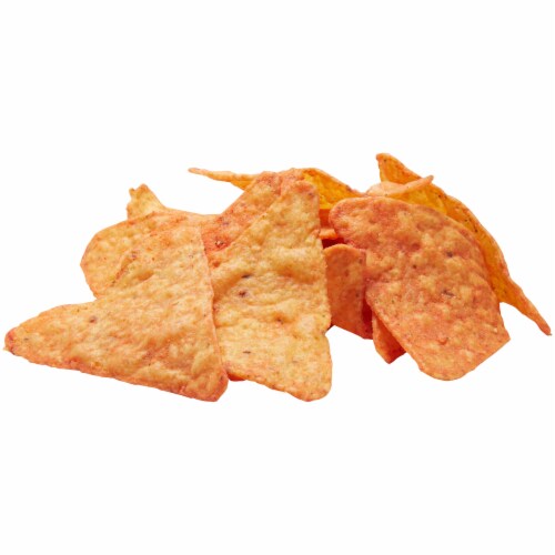 Doritos Spicy Nacho Tortilla Chips Perspective: top