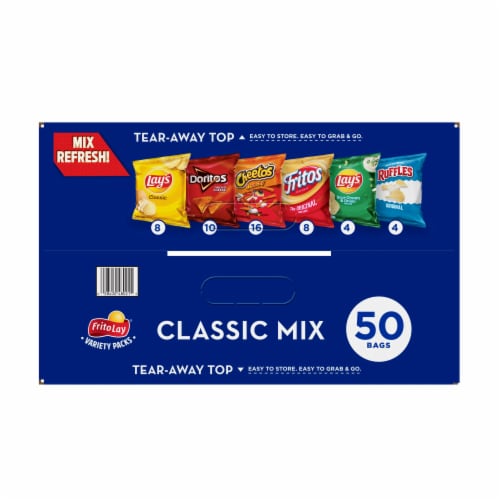 Frito-Lay® Classic Mix Snacks Variety Pack Perspective: top
