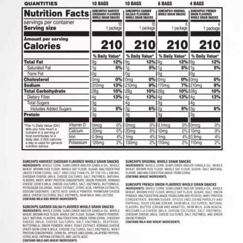 SunChips Mix Variety Pack (30 Count) Perspective: top
