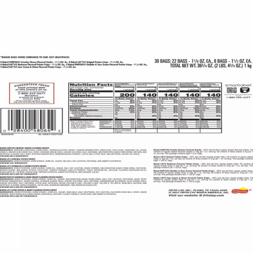 Frito-Lay Baked Mix Variety Pack (30 Count) Perspective: top