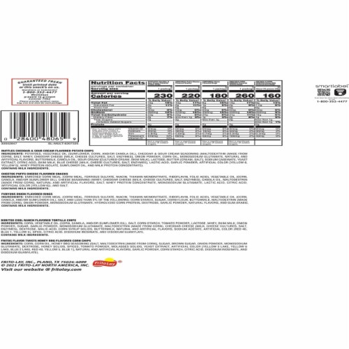 Frito Lay Snacks Premiere Mix Cube 46.5 Ounce Perspective: top