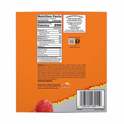 Cheetos Flavor Shots Flamin’ Hot Asteroids Flavored Corn Puffs (24 Pack) Perspective: top