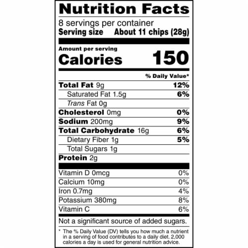 Ruffles® Flamin' Hot BBQ Potato Chips Perspective: top