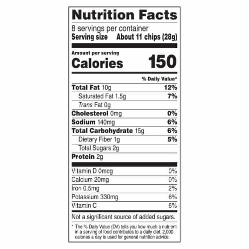 Ruffles® Sour Cream and Onion Potato Chips Perspective: top