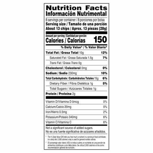 Ruffles® Queso Cheese Potato Chips Perspective: top