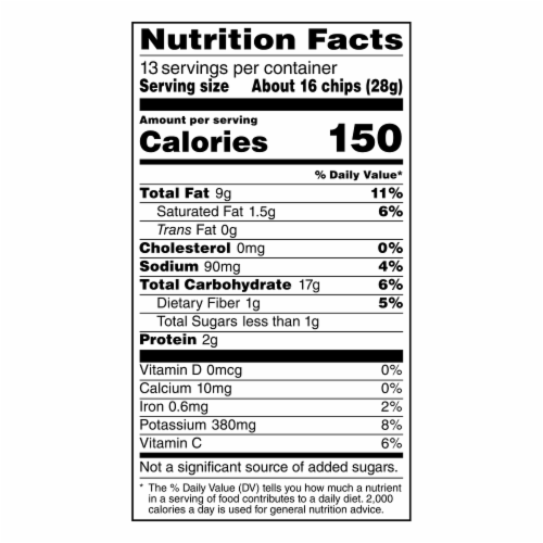 Lay's® Kettle Cooked Original Kettle Potato Chips Party Size Perspective: top