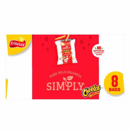 Cheetos Simply White Cheddar Snacks Pack Perspective: top