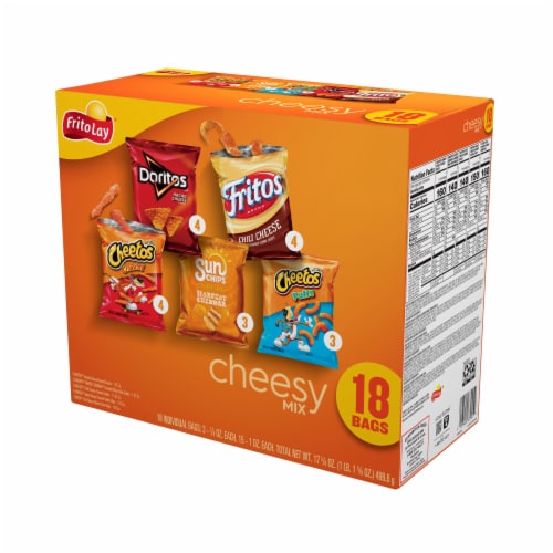 Frito-Lay® Cheesy Mix Chips Variety Pack Perspective: top