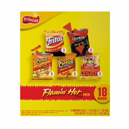 Frito-Lay® Flamin' Hot® Mix Chips Variety Pack Perspective: top