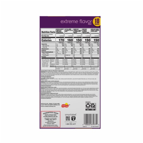 Extreme Flavor Mix Chips Variety Pack Perspective: top