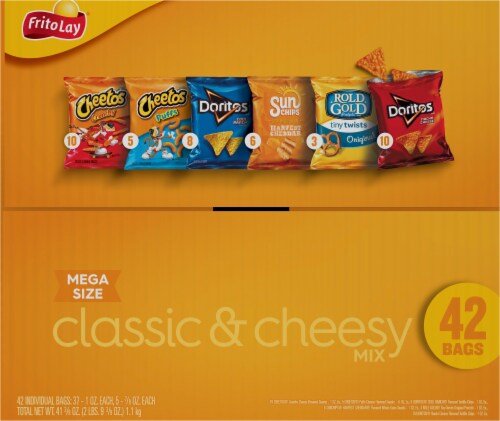 Frito Lay® Snacks Classic & Cheesy Mix Assorted Snack Bags Perspective: top