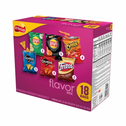 Frito-Lay® Flavor Mix Chips Variety Pack Perspective: top