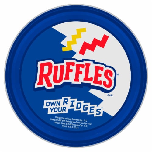 Ruffles Flamin Hot Variety Potato Chips Perspective: top