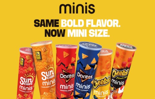 Doritos® Minis Cool Ranch Flavored Tortilla Chips Perspective: top