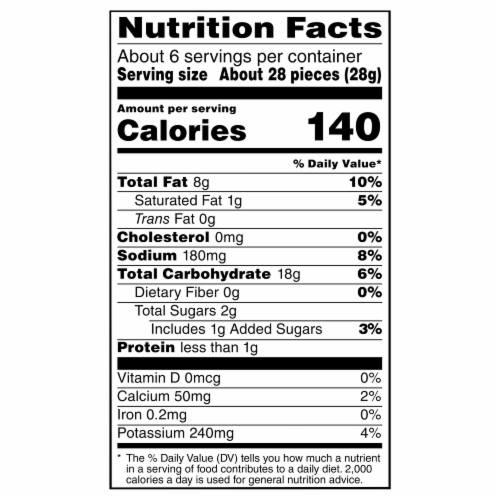 Ruffles® Ridge Twists Smoky BBQ Potato Chips Perspective: top