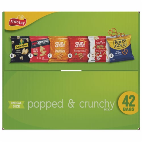 FritoLay® Popped and Crunch Snack Variety Pack Perspective: top