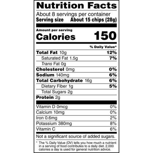 Lay's® Sweet & Spicy Honey Potato Chips Perspective: top