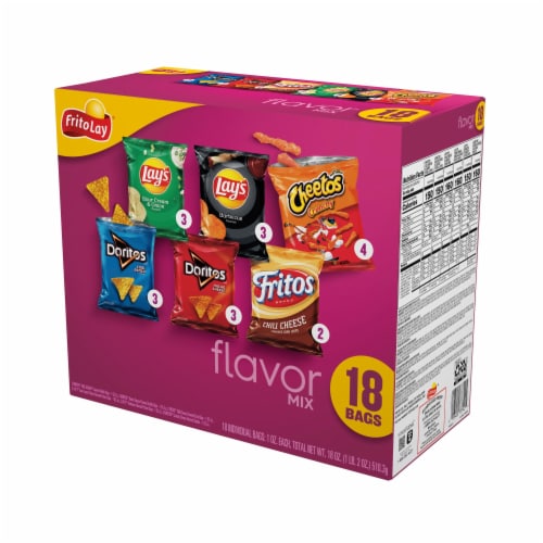 Frito-Lay® Flavor Mix Chips Variety Pack Perspective: top