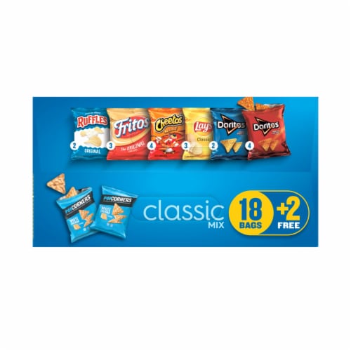 Frito-Lay Classic Mix Variety Bags Perspective: top