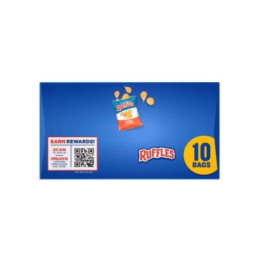 Ruffles® Cheddar & Sour Cream Potato Chips Multipack Perspective: top