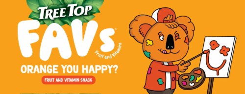 Tree Top Favs Orange You Happy? Immunity + Support Fruit & Vitamin Snack Perspective: top