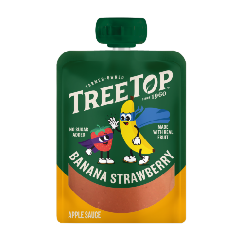 Tree Top® Apple/Banana Strawberry/Mango Apple Sauce Pouches Variety Pack Perspective: top