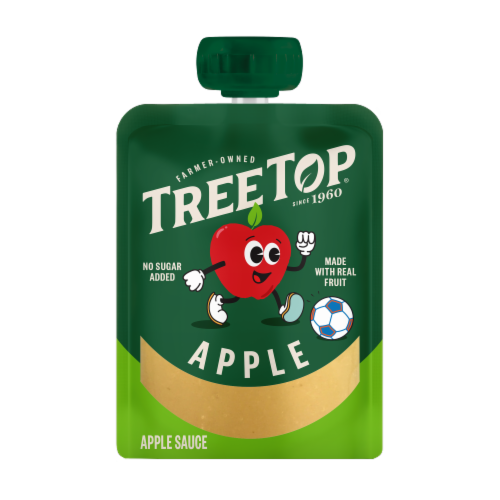 Tree Top® No Sugar Added Applesauce Pouches Perspective: top