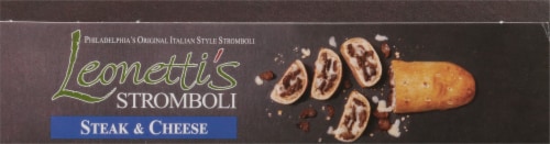 Leonetti's Steak & Cheese Stromboli Perspective: top