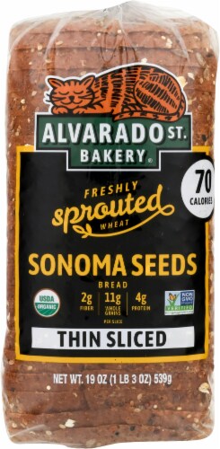 Alvarado Street® Thin Sliced Sprouted Wheat Sonoma Seeds Bread Perspective: top
