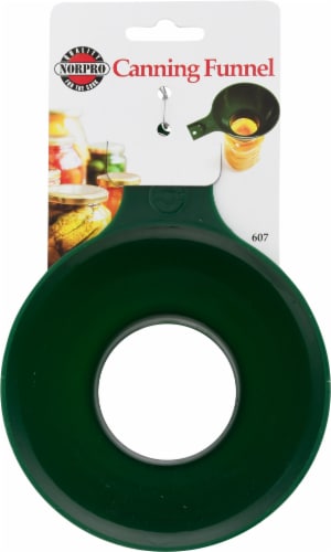 Norpro Plastic Wide Mouth Funnel - Green Perspective: top