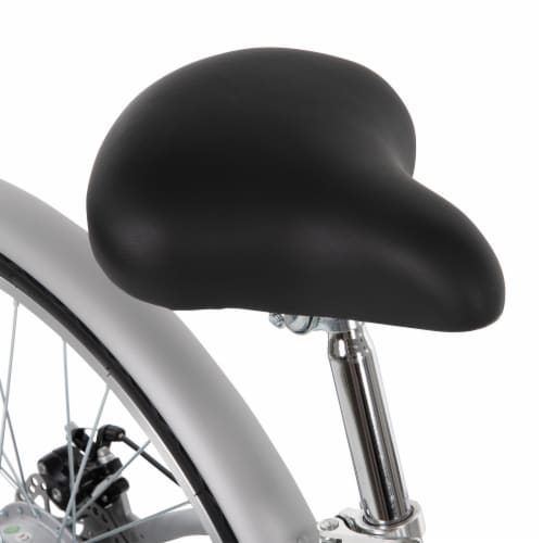 Huffy Everett Electric Bike - Grey Perspective: top