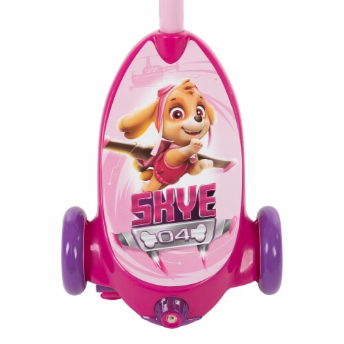 Huffy Paw Patrol Skye 6 Volt 3 Wheel Bubble Scooter - Pink Perspective: top