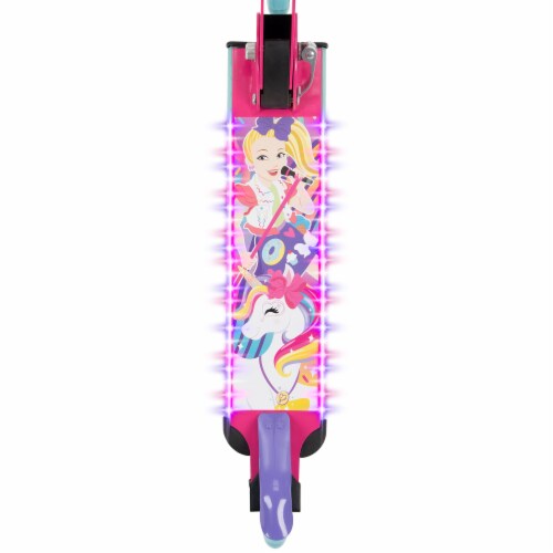 Huffy JoJo Siwa Electro-Light 3 Wheel Scooter Perspective: top