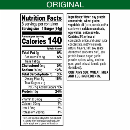 MorningStar Farms® Grillers Original Value Pack Veggie Burgers Perspective: top