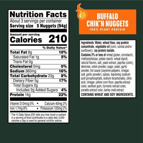 MorningStar Farms® Veggitizers Buffalo Vegan Chicken Wings Perspective: top