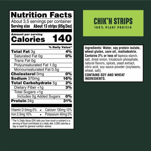 MorningStar Farms® Meal Starters Original Plant Based Chik'n Strips Perspective: top