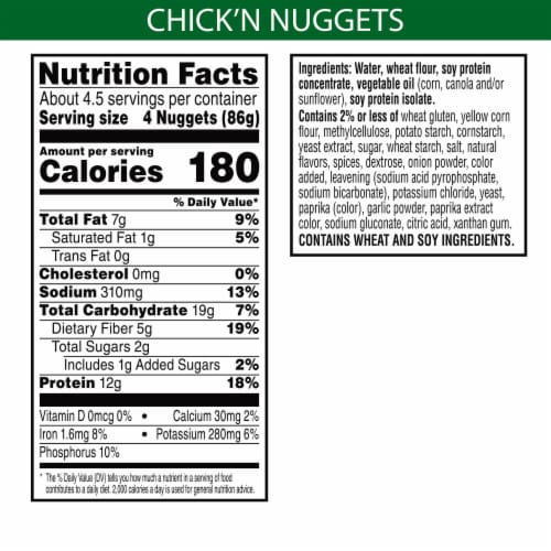MorningStar Farms Incogmeato Original Meatless Chicken Nuggets Perspective: top